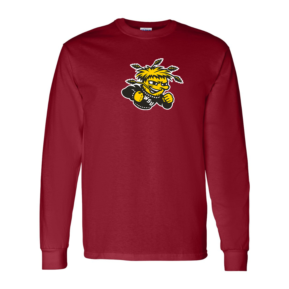 Men's Wichita State Shockers  Gildan Heavy Cotton Long Sleeve T-Shirt